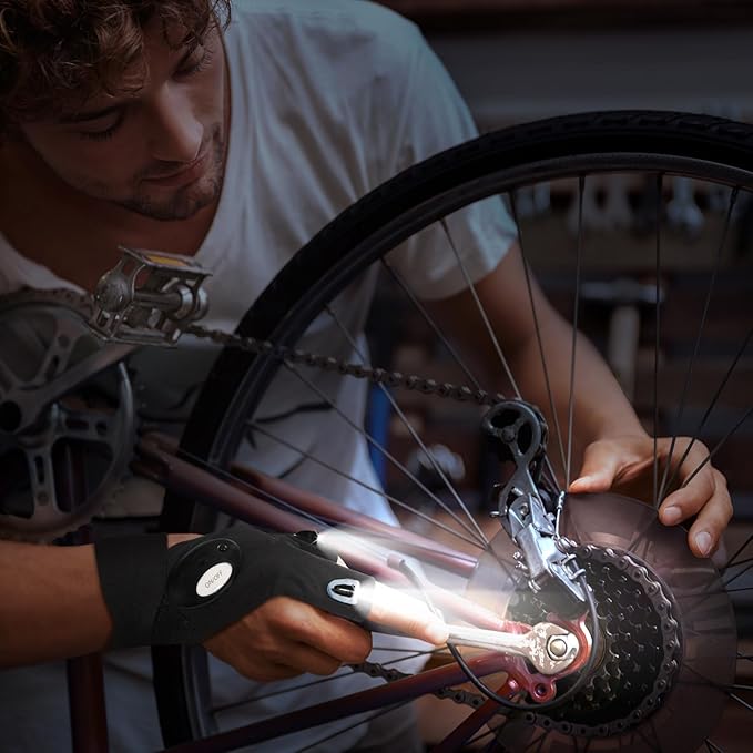 Guantes con luces leds